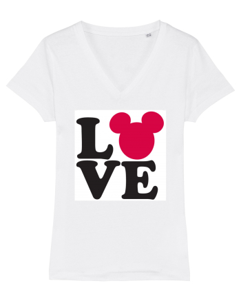 Tricou Mickey Mouse Love White