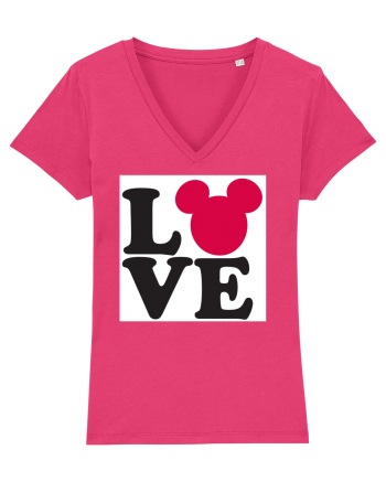 Tricou Mickey Mouse Love Raspberry
