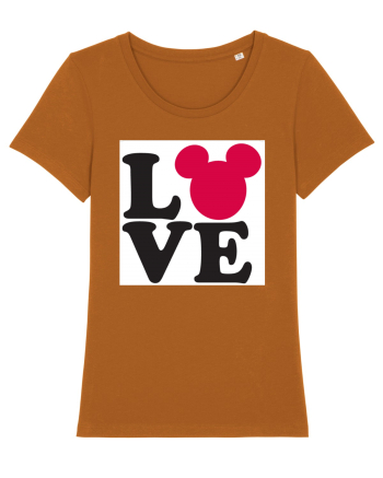 Tricou Mickey Mouse Love Roasted Orange