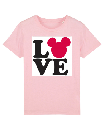 Tricou Mickey Mouse Love Cotton Pink