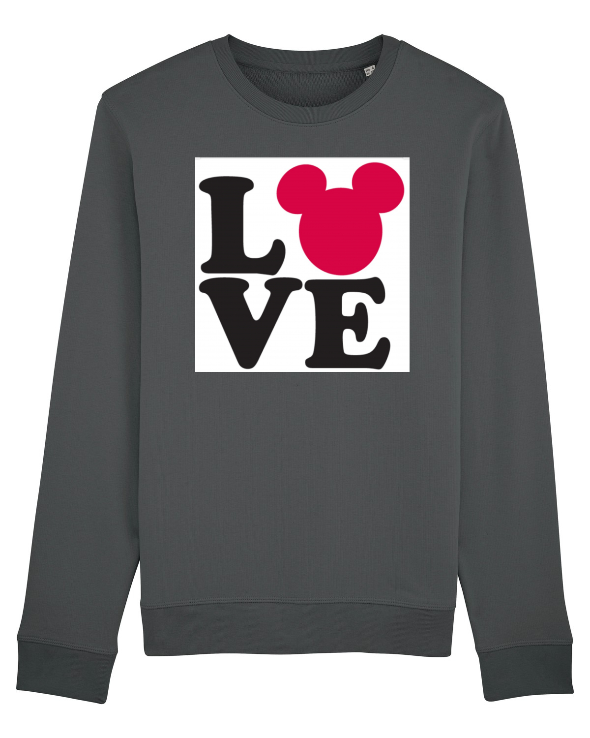 Bluză mânecă lungă Unisex Rise Anthracite