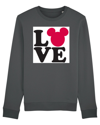 Tricou Mickey Mouse Love Anthracite
