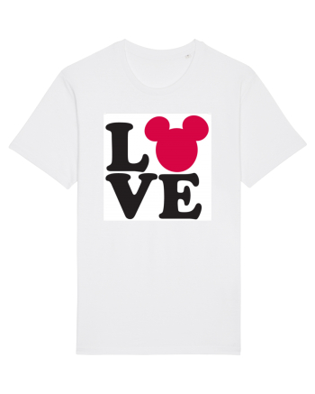 Tricou Mickey Mouse Love White