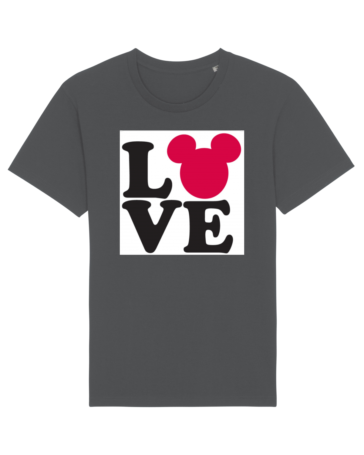 Tricou mânecă scurtă Unisex Rocker Anthracite