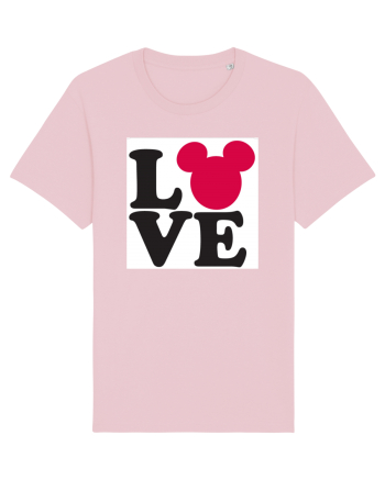 Tricou Mickey Mouse Love Cotton Pink