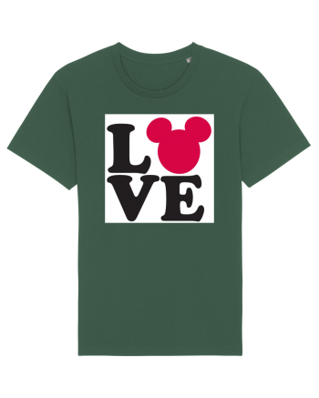 Tricou Mickey Mouse Love Bottle Green
