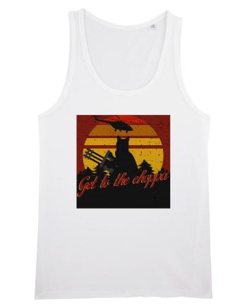 Get to the choppa Cat White