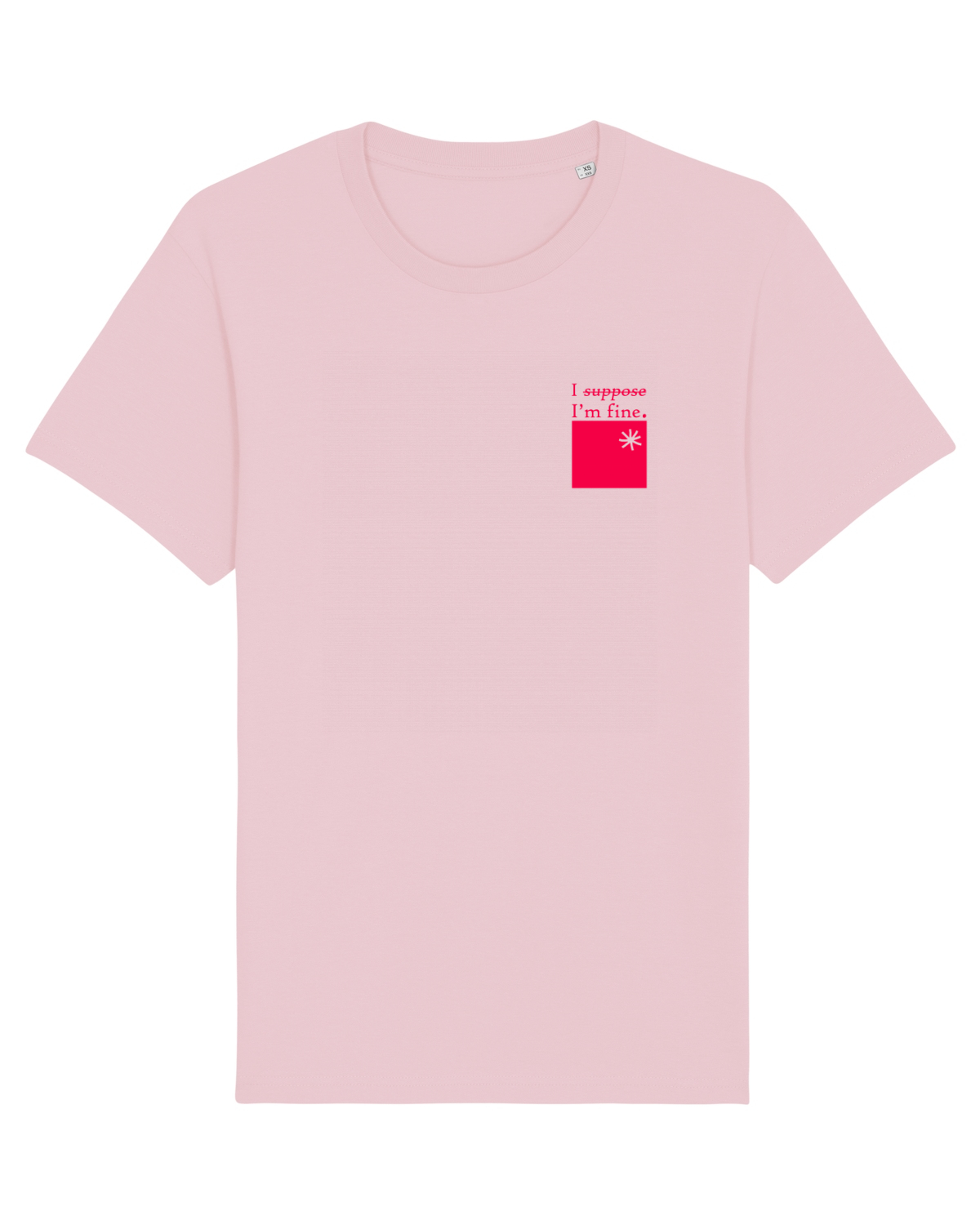 Tricou mânecă scurtă Unisex Rocker Cotton Pink