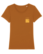 - all good #3 - Tricou mânecă scurtă guler larg fitted Damă Expresser