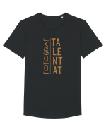 Fotograf Talentat Tricou mânecă scurtă guler larg Bărbat Skater