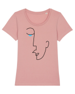 Chip minimalist Tricou mânecă scurtă guler larg fitted Damă Expresser