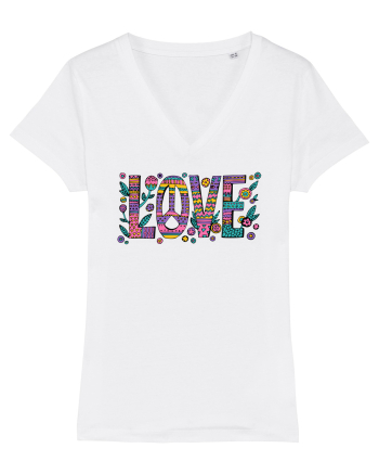 love peace hippie style White