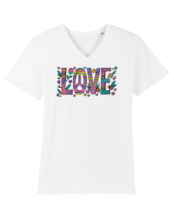 love peace hippie style White