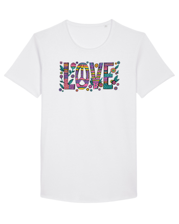 love peace hippie style White