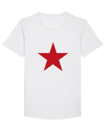 Red Star Tricou mânecă scurtă guler larg Bărbat Skater