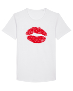 KISS Tricou mânecă scurtă guler larg Bărbat Skater
