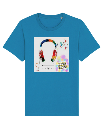 Tricou headphones colorful Tricou mânecă scurtă Unisex Rocker