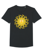 sun Tricou mânecă scurtă guler larg Bărbat Skater