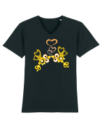 love_I Tricou mânecă scurtă guler V Bărbat Presenter