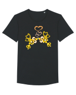 love_I Tricou mânecă scurtă guler larg Bărbat Skater
