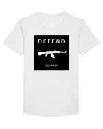 Defend Romania Tricou mânecă scurtă guler larg Bărbat Skater
