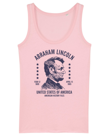 abraham lincoln united states america Cotton Pink