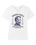 abraham lincoln united states america Tricou mânecă scurtă guler V Bărbat Presenter