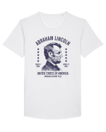 abraham lincoln united states america Tricou mânecă scurtă guler larg Bărbat Skater