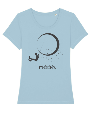 fly me to the moon Sky Blue
