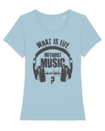 music is life Sky Blue