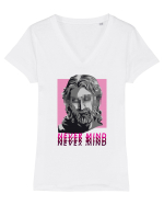 Never Mind - Bad Day Tricou mânecă scurtă guler V Damă Evoker