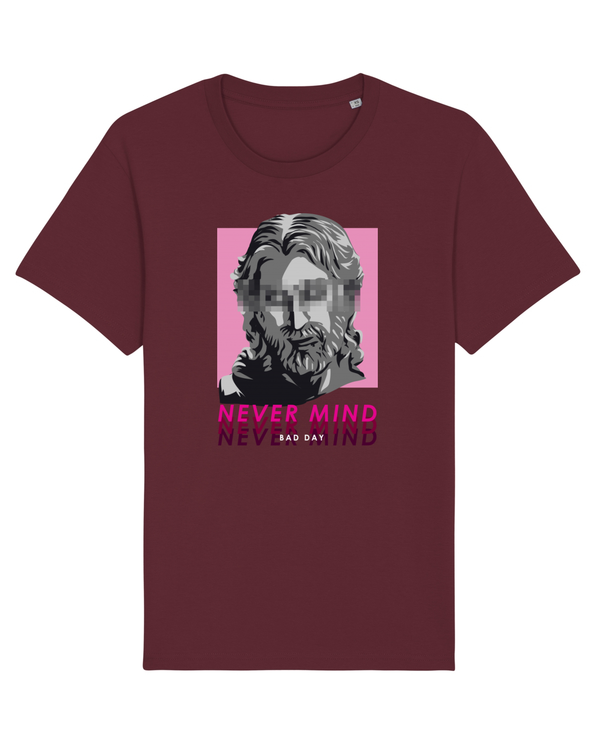 Tricou mânecă scurtă Unisex Rocker Burgundy