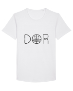 Dor Tricou mânecă scurtă guler larg Bărbat Skater