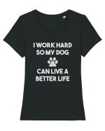 Doggo Slave Tricou mânecă scurtă guler larg fitted Damă Expresser