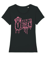 drama queen Tricou mânecă scurtă guler larg fitted Damă Expresser