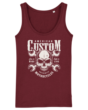 custom motorcycles biker Burgundy