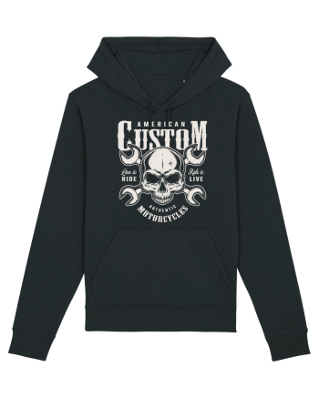 custom motorcycles biker Black