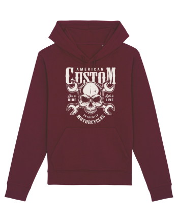 custom motorcycles biker Burgundy