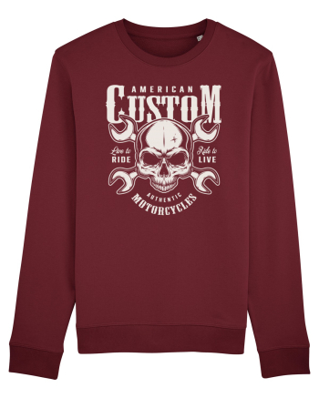 custom motorcycles biker Burgundy