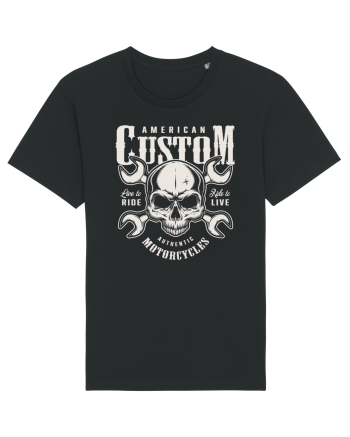 custom motorcycles biker Black