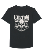 custom motorcycles biker Tricou mânecă scurtă guler larg Bărbat Skater