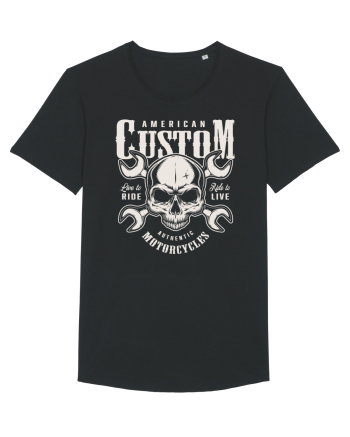 custom motorcycles biker Black