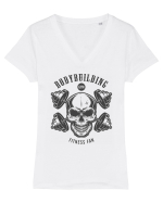 bodybuilding fitness gym workout Tricou mânecă scurtă guler V Damă Evoker