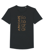 Aproape Fotograf Tricou mânecă scurtă guler larg Bărbat Skater