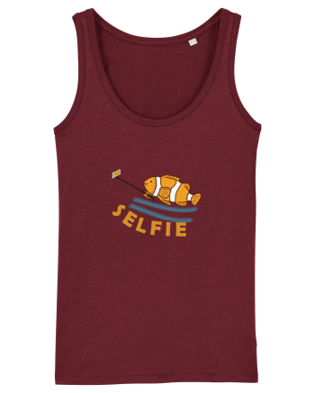 Selfie Fish Burgundy