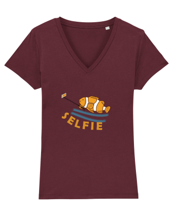 Selfie Fish Burgundy