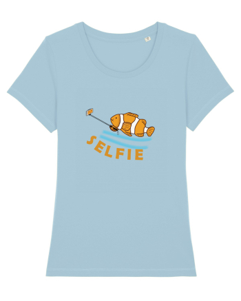 Selfie Fish Sky Blue