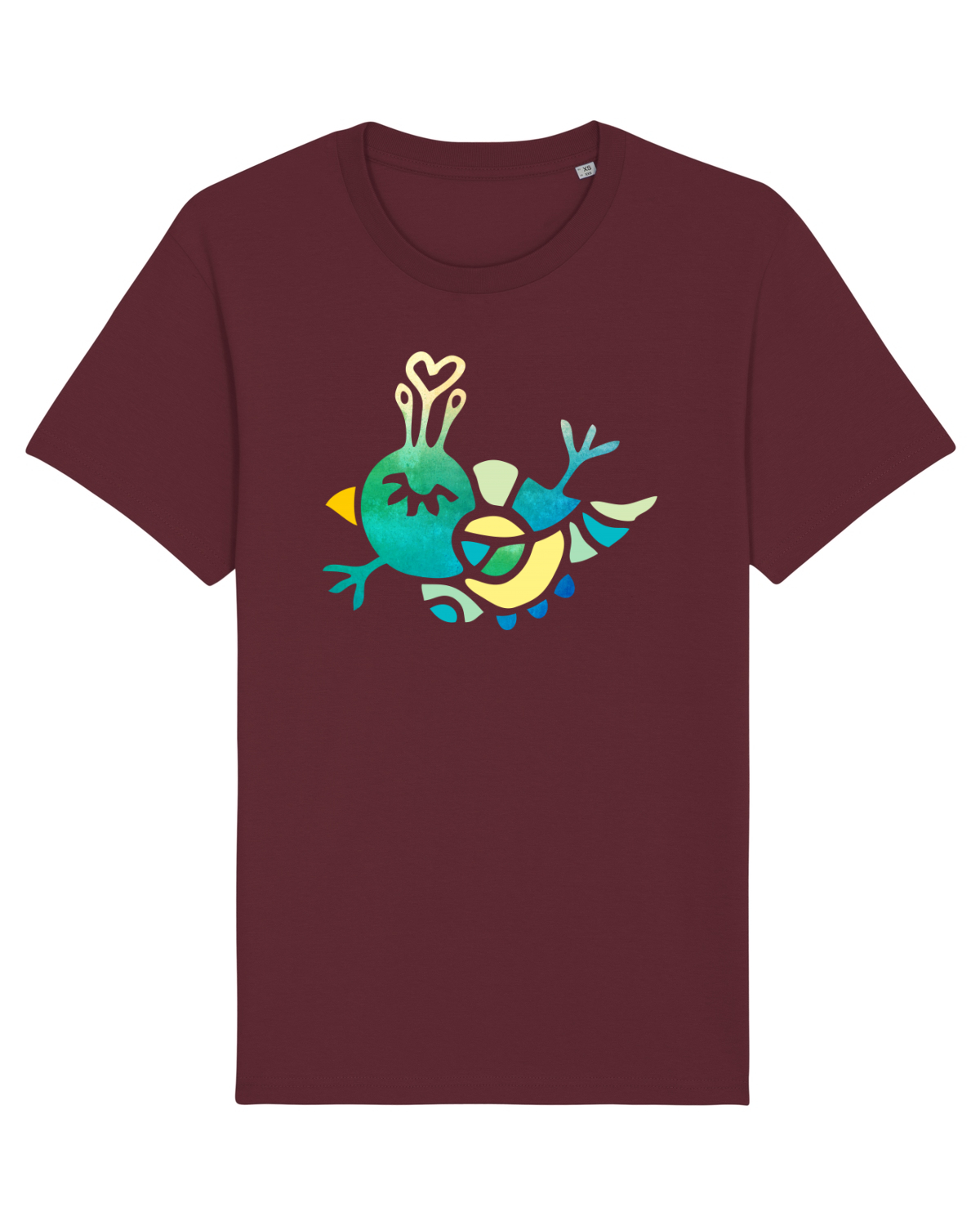 Tricou mânecă scurtă Unisex Rocker Burgundy
