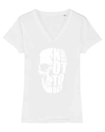 not today skull White