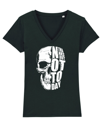 not today skull Black
